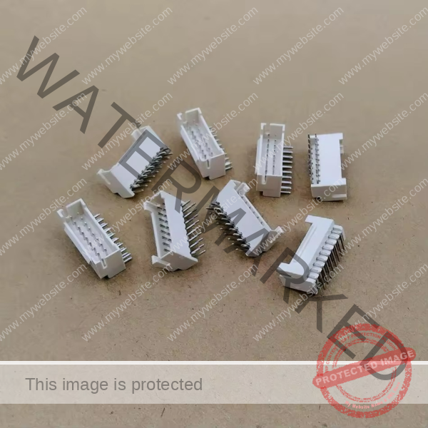 Connector 2X9P Male Socket Double Row Buckle 25pcs - Curved - Image 2